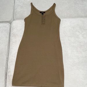 Forever 21 mini dress lace up detail.